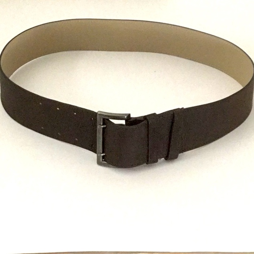 St. Barts Brown Leather Belt, Made in France. Unisex. Bohemian, Cowboy, Western - Picture 6 of 6